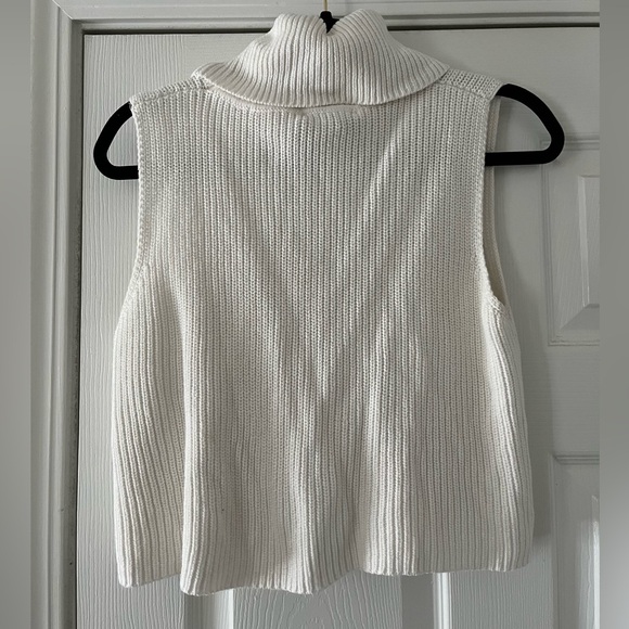 French Connection Mozart Turtleneck Sweater Tank Top - Picture 3 of 4
